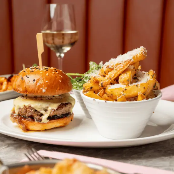 Wagyu Burger And Truffle Chips